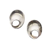 A pair of Georg Jensen silver 'Mobius' stud earrings