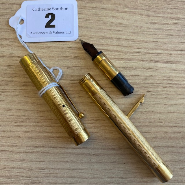 An 18ct gold Mabie Todd 'Swan' fountain pen - Image 2 of 3