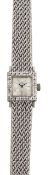 An Omega lady's diamond and 18ct white gold bracelet wristwatch