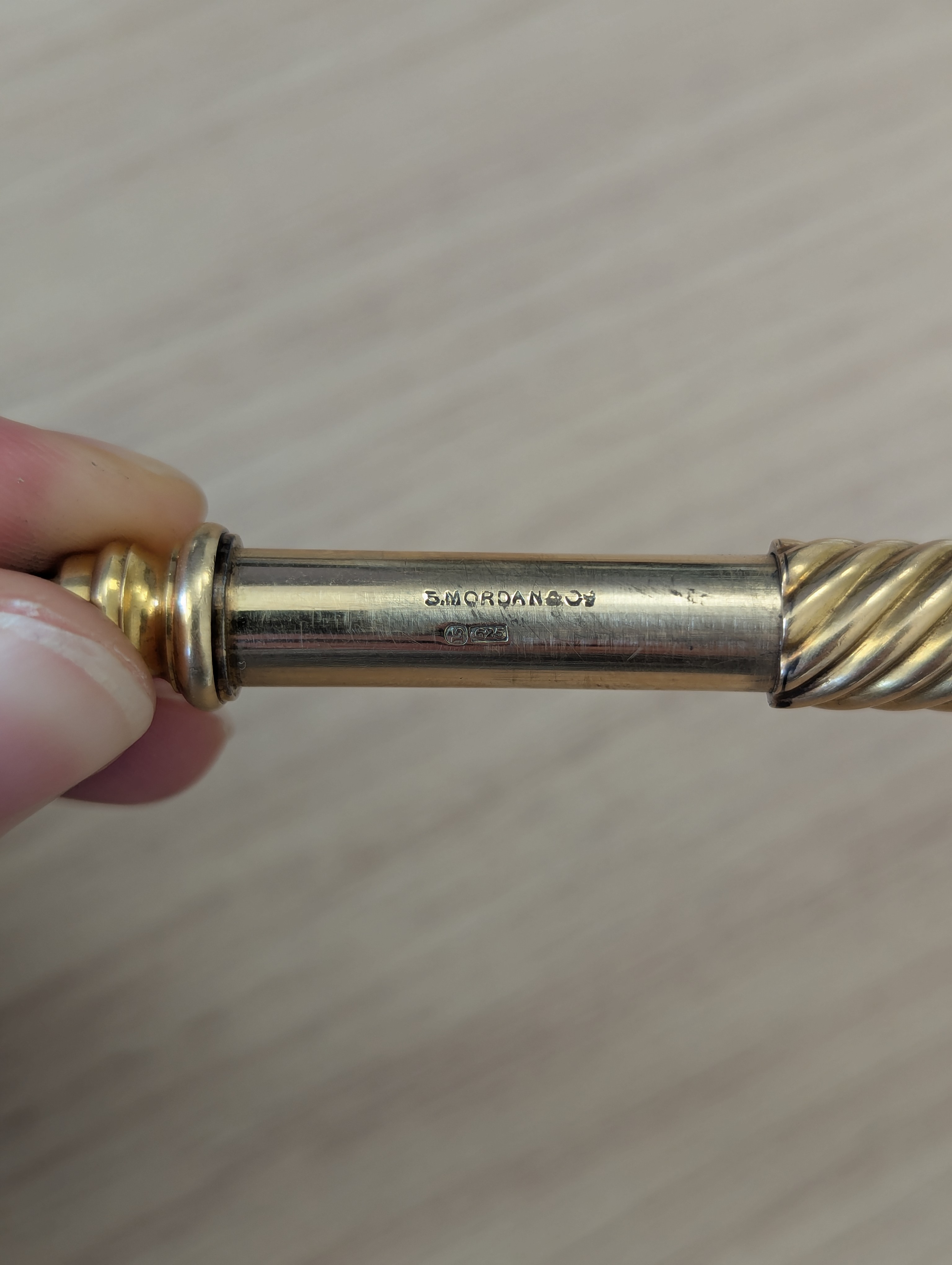 A Sampson Mordan 15ct gold propelling pencil - Image 4 of 9