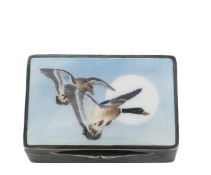 A Continental silver and guilloché enamel box