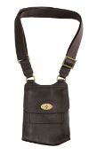 A Mulberry 'Anthony' ebony leather messenger bag