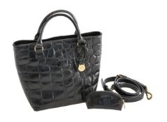 A Mulberry 'Congo' black leather handbag