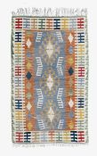 A contemporary kilim rug