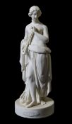A Victorian Parian ware figure of Euterpe