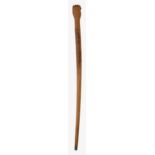 A yew wood Prisoner of War walking stick