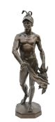 George Blackall Simonds (British, 1843-1929), a large bronze figure of Perseus