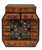 A Japanese lacquer table cabinet