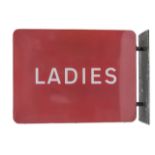 A British Railways Ladies double sided enamel sign