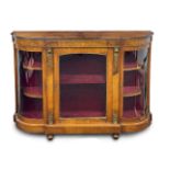 A Victorian walnut credenza