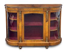 A Victorian walnut credenza