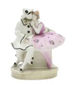 A Goldscheider porcelain figure group