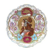 An Art Nouveau Sevres porcelain cabinet plate