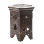 A small Damascus table