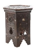 A small Damascus table