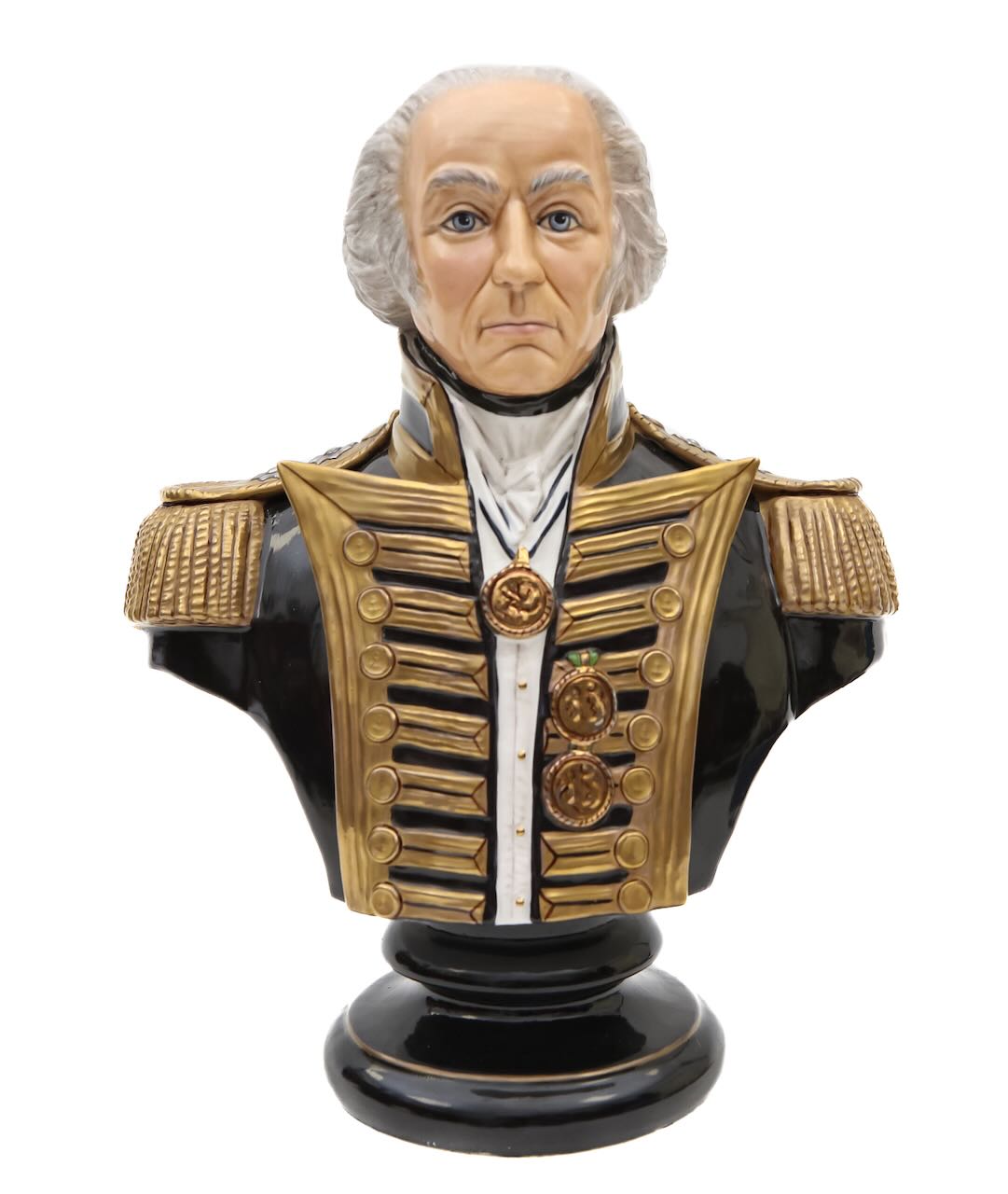 A Michael Sutty porcelain bust of Vice Admiral Lord Cuthbert Collingwood - Image 2 of 2