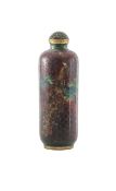 A Chinese cloisonné enamelled snuff bottle and stopper