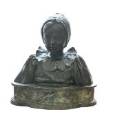 Attributed to Sir William Goscombe-John (British, 1860-1952), a bronze bust