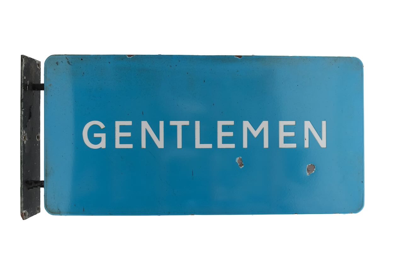 A British Railways Gentleman double sided enamel sign