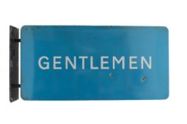 A British Railways Gentleman double sided enamel sign