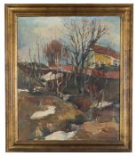 Halvdan Holbø (Norwegian, 1907-1995) 'Vaar' (Spring)