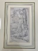 Sir Edward Coley Burne-Jones, BT., ARA, RWS (British, 1833-1898) 'Study for Fame