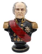 A Michael Sutty porcelain bust of Captain Thomas Hardy