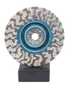 Peter Beard (British, b.1951), a disc form stoneware sculpture
