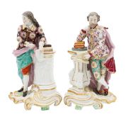 A pair of Samson porcelain figures, of Minton and Shakespeare