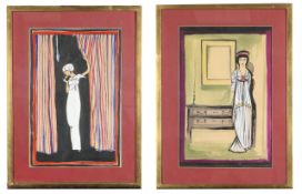 Alan Sieverwright (British, 1934-2007) A pair of costume designs: 'Paris 1964'