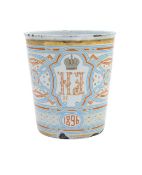 A Tsar Nicholas II enamel 'Cup of Sorrows'