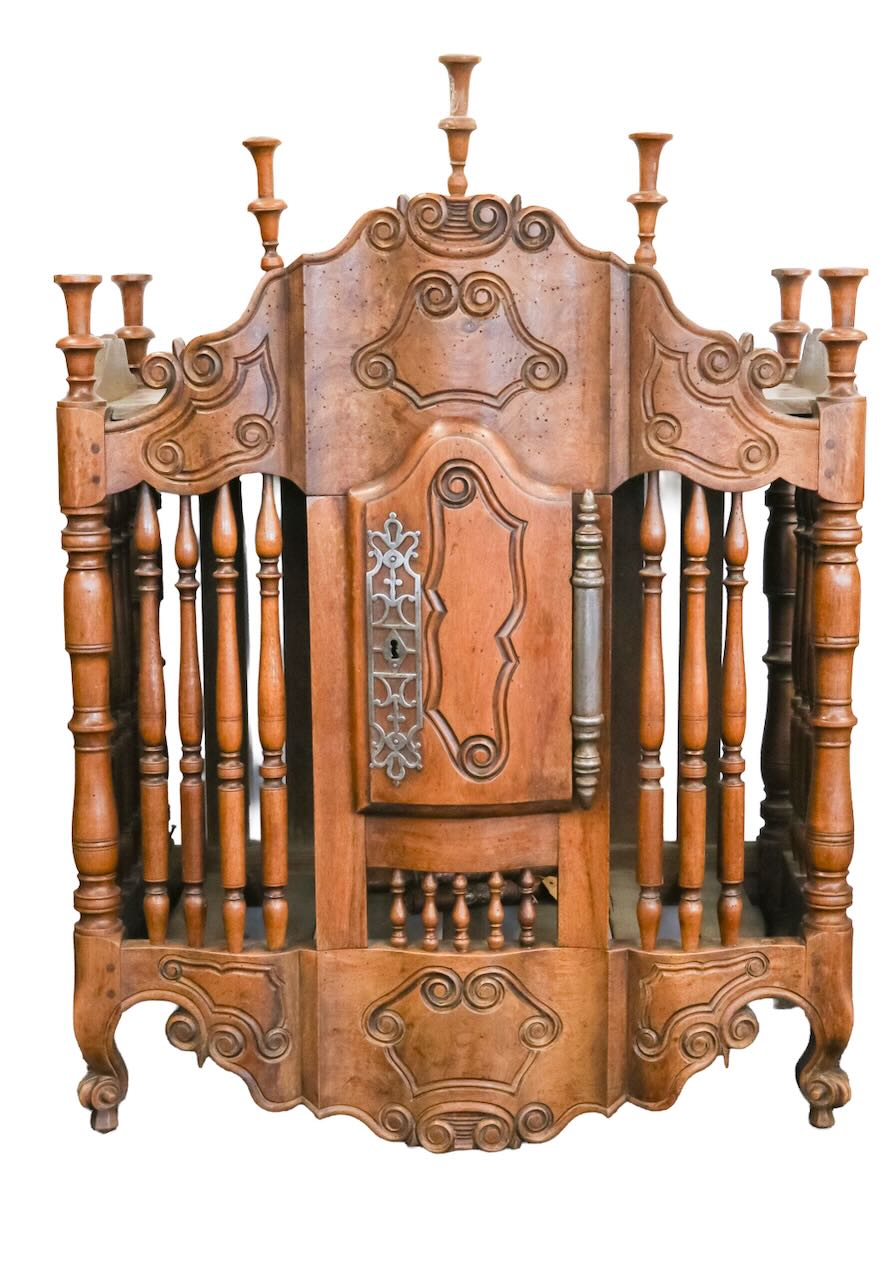 A Louis XVI Provincial walnut panettiere,