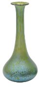 An iridescent glass vase, probably by Loetz