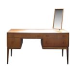 McIntosh & Co. Ltd: A teak dressing table and a stool