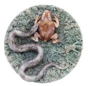 A Palissy style majolica dish, by Manuel Mafra