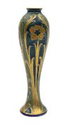 A James Macintyre 'Green and Gold' Florian Ware vase