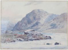 Philip Osment (British, 1861-1947) A pair of mountainous landscapes