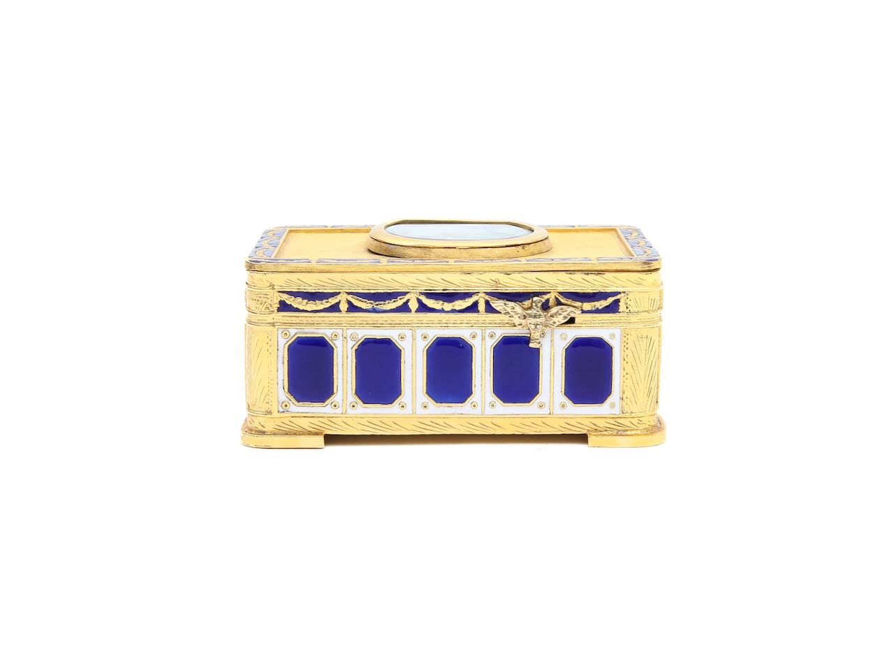 A Swiss gilt metal singing bird musical box - Image 4 of 10