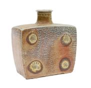 Phil Rogers (British, 1951 - 2020), a salt glazed stoneware bottle vase