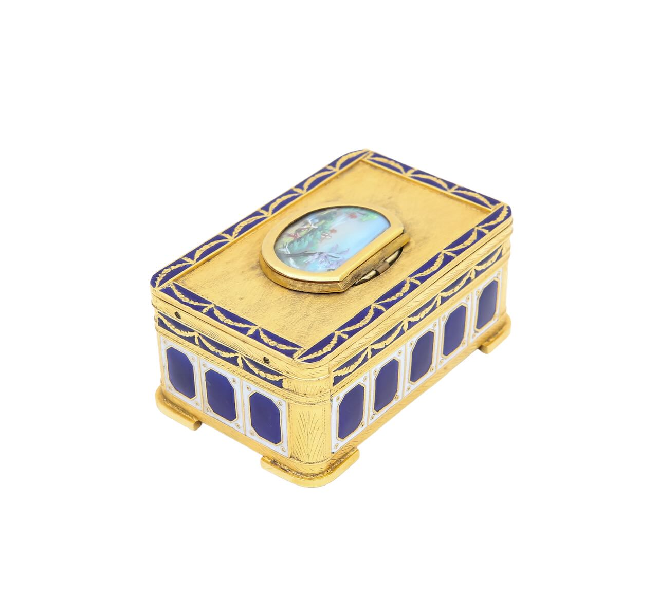 A Swiss gilt metal singing bird musical box - Image 3 of 10