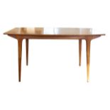 McIntoch & Co. Ltd: A teak dining table and set of four chairs