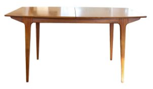 McIntoch & Co. Ltd: A teak dining table and set of four chairs