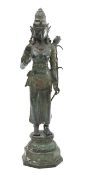 A Javanese bronze Buddhist figure of Tara