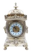 A French gilt brass lantern clock