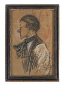 Henry Moore OM CH FBA (British, 1898-1986) Caricature of Cecil Gunthorp