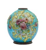 Camille Fauré (French, 1874-1956), a Limoges enamel vase