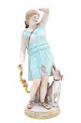 A Meissen porcelain figure of Diana