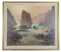 Garstin Cox (British, 1892-1933) Lion Rock Cornwall