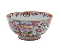 A Chinese export famille rose porcelain bowl,