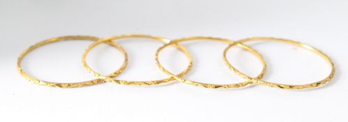 A set of four bangles